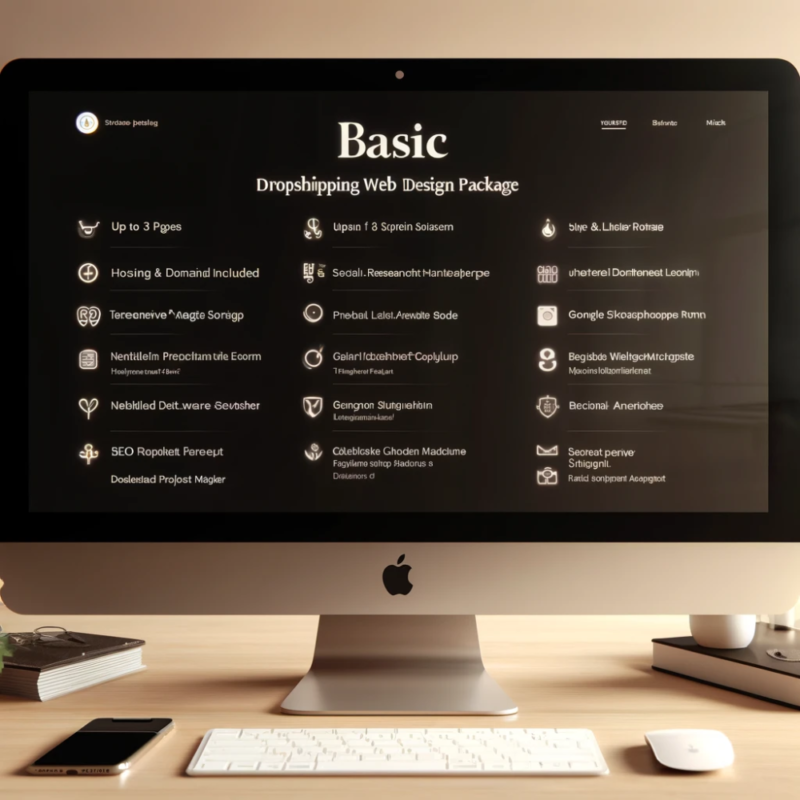 Basic Dropshipping Web Design Package