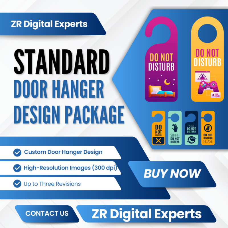 Standard Door Hanger Design Package Deposit