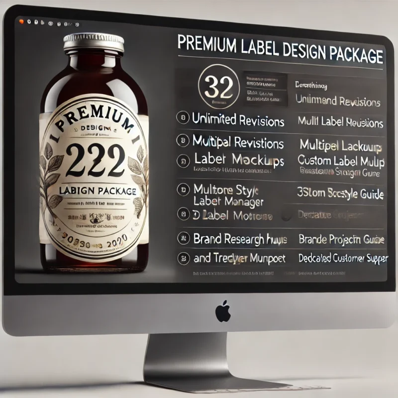 Premium Label Design full Package