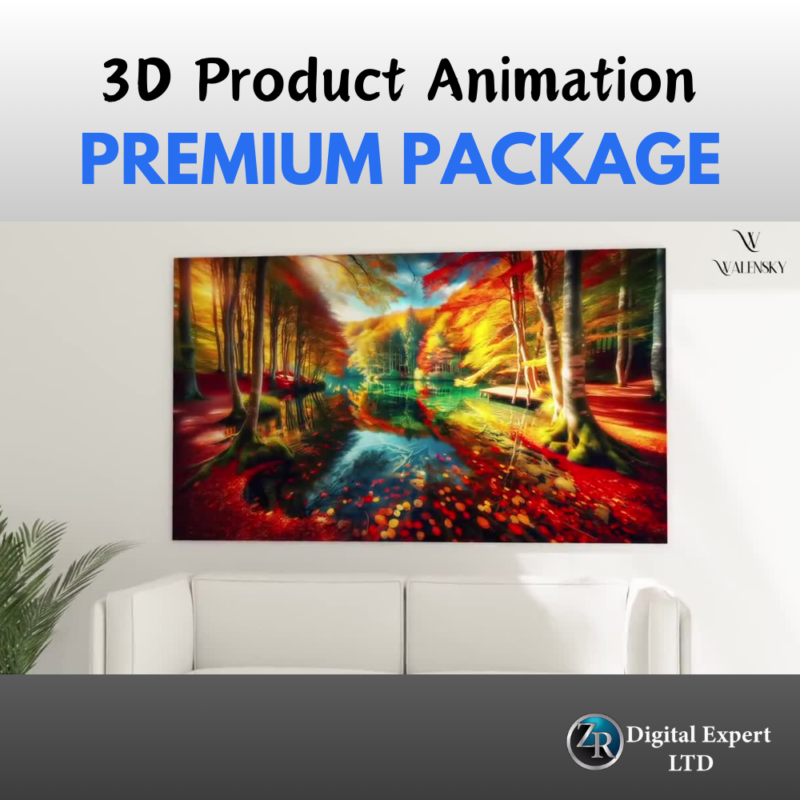 Standard 3D Product Animation Package Deposit – Zr Digital Expert Ltd