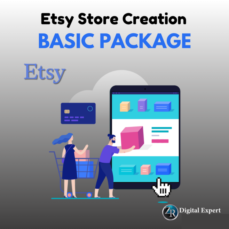 Basic Etsy Store Creation Package Deposit